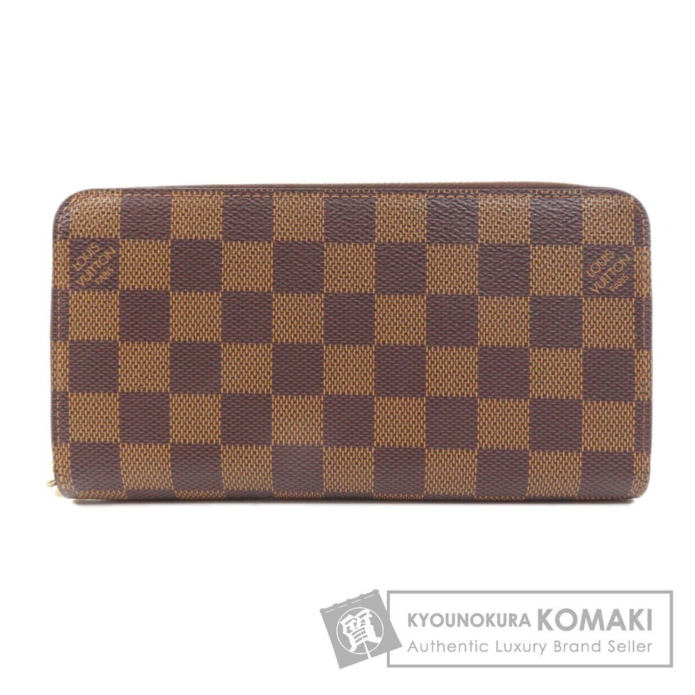 Louis Vuitton Wallet Damier Brown Wallet Ebene Canvas Long Zippy - Picture 2 of 6